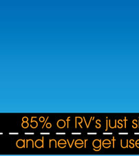 85% of RV's just sit and never get used